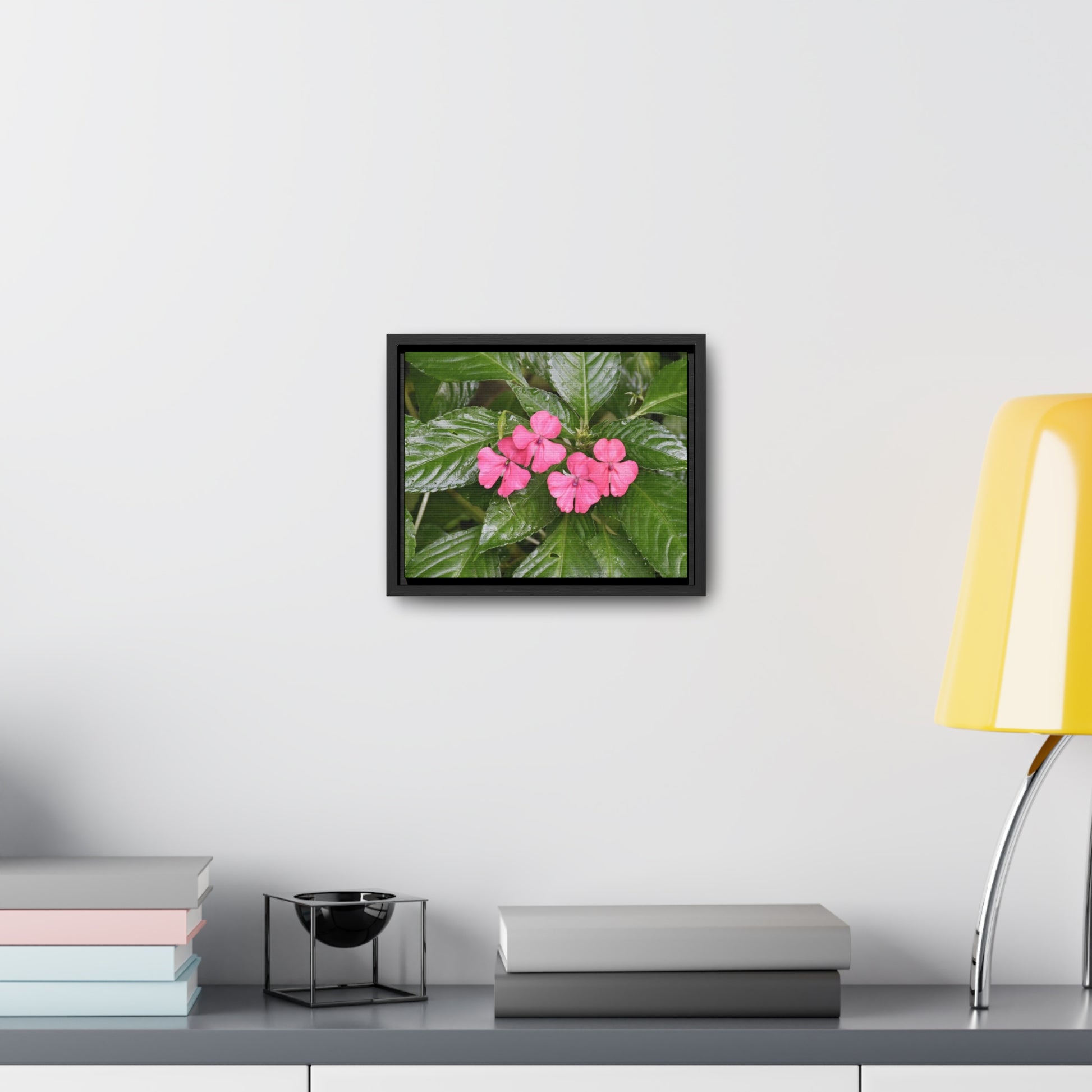 Rainforest Trails & Views - Gallery Canvas Wraps, Horizontal Frame - El Yunque National Forest - Rio Sabana Lovely Miramelinda flower - Green Forest Home