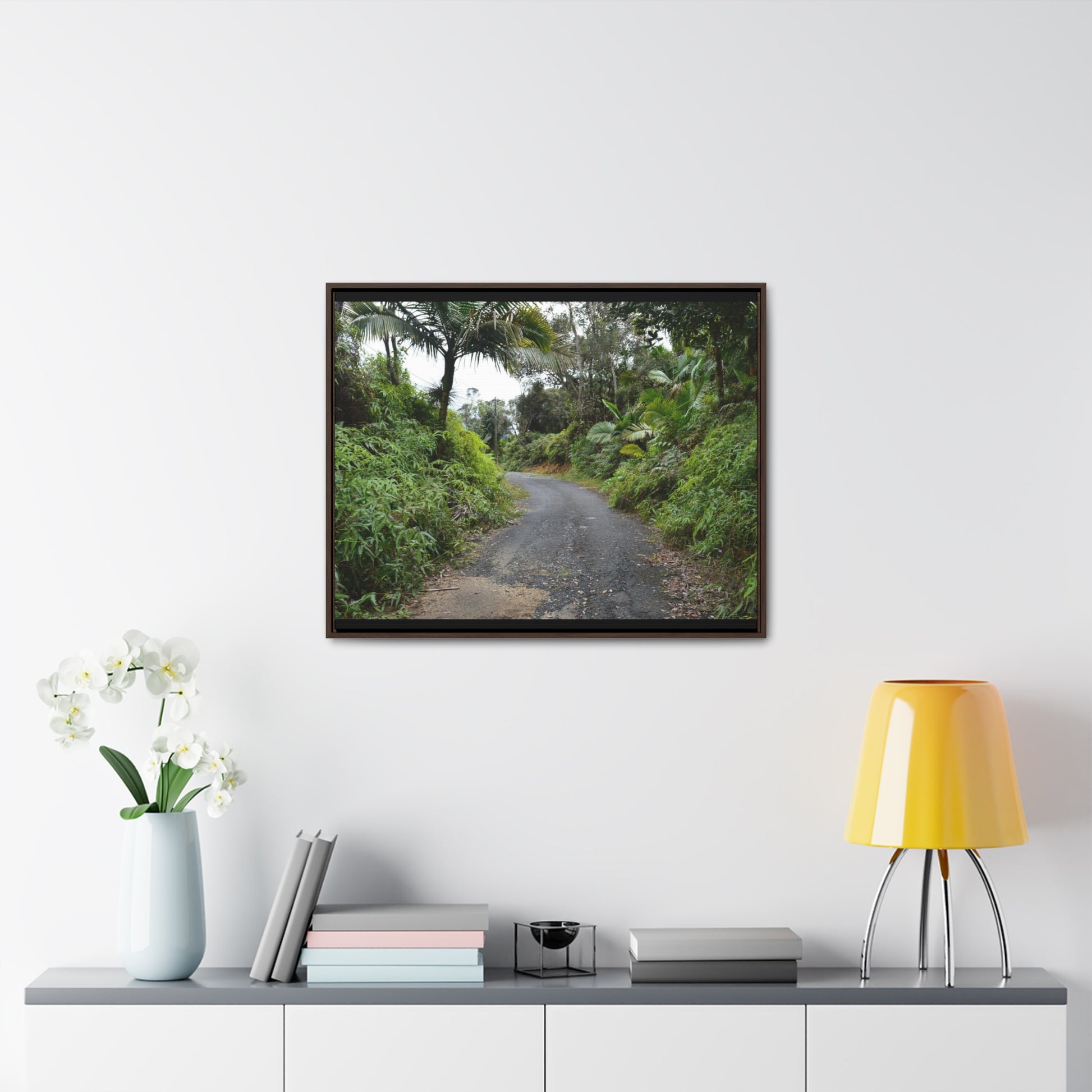 Rainforest Trails & Views - Gallery Canvas Wraps, Horizontal Frame - El Yunque National Forest - Puerto Rico - View from PR191 closed forest road - Green Forest Home