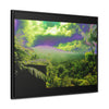 Rainforest Trails & Views - Gallery Canvas Wraps, Horizontal Frame - El Yunque National Forest - Puerto Rico - Closed PR 191 road view - color enhanced - Green Forest Home