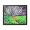 Rainforest Trails & Views - Gallery Canvas Wraps, Horizontal Frame - El Yunque National Forest - Puerto Rico - Path in camping zone near peaks - Color Enhanced - Green Forest Home