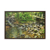 Rainforest Trails & Views - Gallery Canvas Wraps, Horizontal Frame - El Yunque National Forest - Puerto Rico - The Famous La Mina Trail & River - Green Forest Home