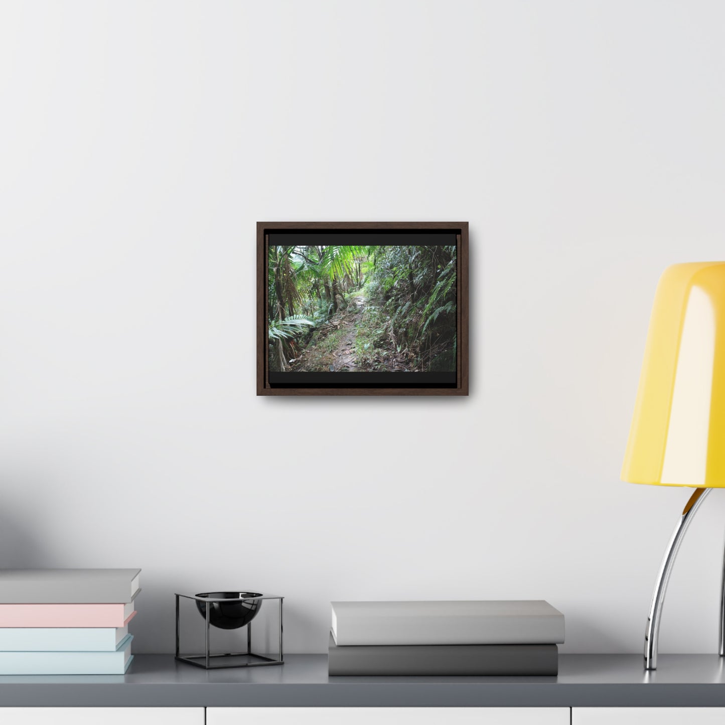 Rainforest Trails & Views - Gallery Canvas Wraps, Horizontal Frame - El Yunque National Forest - Puerto Rico - Early Tradewinds trail - Green Forest Home