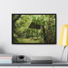 Rainforest Trails & Views - Gallery Canvas Wraps, Horizontal Frame - El Yunque National Forest - Puerto Rico - Tradewinds Trail shelter - Green Forest Home