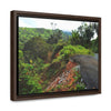 Rainforest Trails & Views - Gallery Canvas Wraps, Horizontal Frame - El Yunque National Forest - Puerto Rico - Closed PR191 road & landlside - Green Forest Home