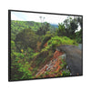 Rainforest Trails & Views - Gallery Canvas Wraps, Horizontal Frame - El Yunque National Forest - Puerto Rico - Closed PR191 road & landlside - Green Forest Home