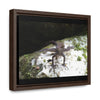 Rainforest Trails & Views - Gallery Canvas Wraps, Horizontal Frame - El Yunque National Forest - Puerto Rico - Lizard in readyness - Green Forest Home