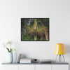 Rainforest Trails & Views - Gallery Canvas Wraps, Horizontal Frame - El Yunque National Forest - Puerto Rico - A close view of the Sierra Palm tree