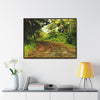 Rainforest Trails & Views - Gallery Canvas Wraps, Horizontal Frame - El Yunque National Forest - Puerto Rico - PR 191 Closed road - paint effect - Green Forest Home