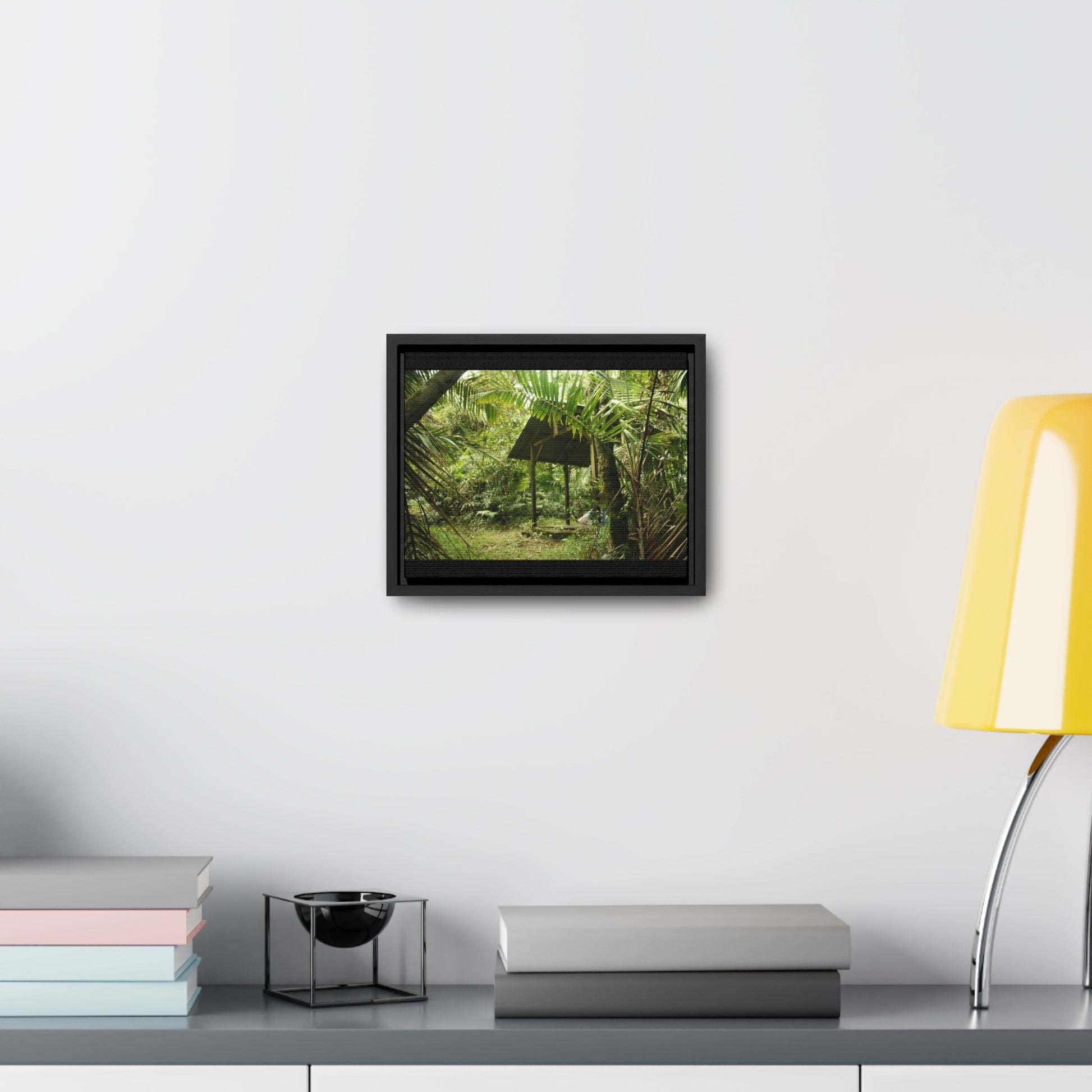 Rainforest Trails & Views - Gallery Canvas Wraps, Horizontal Frame - El Yunque National Forest - Puerto Rico - Tradewinds Trail shelter - Green Forest Home