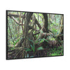 Rainforest Trails & Views - Gallery Canvas Wraps, Horizontal Frame - El Yunque National Forest - Puerto Rico - Tradewinds trail tree-jungle in the cloud forest - Green Forest Home