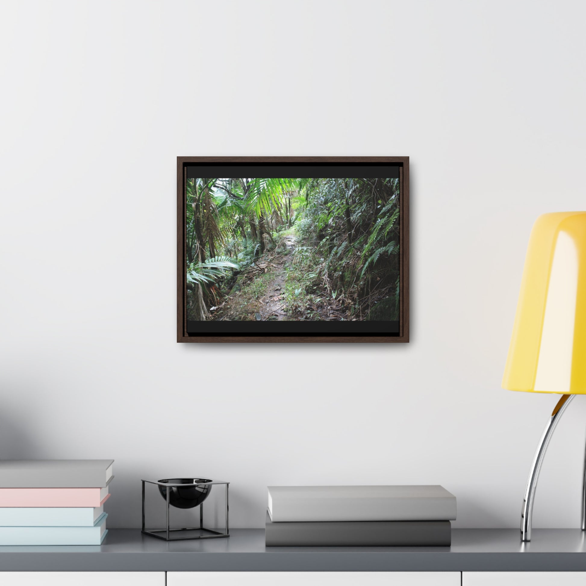 Rainforest Trails & Views - Gallery Canvas Wraps, Horizontal Frame - El Yunque National Forest - Puerto Rico - Early Tradewinds trail - Green Forest Home