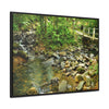 Rainforest Trails & Views - Gallery Canvas Wraps, Horizontal Frame - El Yunque National Forest - Puerto Rico - The Famous La Mina Trail & River - Green Forest Home