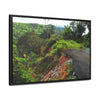 Rainforest Trails & Views - Gallery Canvas Wraps, Horizontal Frame - El Yunque National Forest - Puerto Rico - Closed PR191 road & landlside - Green Forest Home