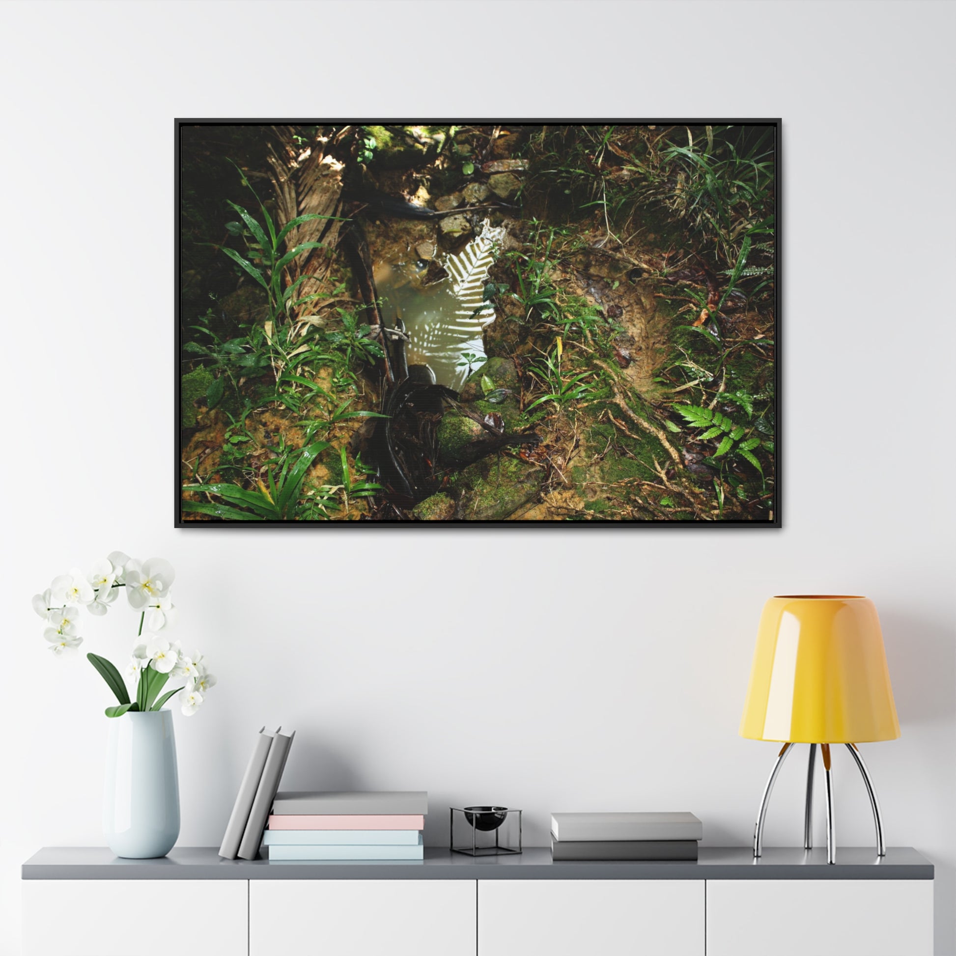 Rainforest Trails & Views - Gallery Canvas Wraps, Horizontal Frame - El Yunque National Forest - Puerto Rico - Tradewinds where streams begin - Green Forest Home