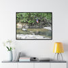 Rainforest Trails & Views - Gallery Canvas Wraps, Horizontal Frame - El Yunque National Forest - Rio Sabana Park and pond - Green Forest Home