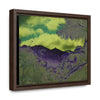 Rainforest Trails & Views - Gallery Canvas Wraps, Horizontal Frame - El Yunque National Forest - Puerto Rico - Mt Britton road view of Mt Britton - color enhanced - Green Forest Home