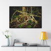 Rainforest Trails & Views - Gallery Canvas Wraps, Horizontal Frame - El Yunque National Forest - Puerto Rico - Tradewinds trail weird trees - Green Forest Home