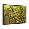 Rainforest Trails & Views - Gallery Canvas Wraps, Horizontal Frame - El Yunque National Forest - Puerto Rico - Deep forest explorations - reveal a boulder with 3 Sierra Palm red roots on it seeking the water level