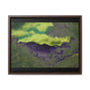 Rainforest Trails & Views - Gallery Canvas Wraps, Horizontal Frame - El Yunque National Forest - Puerto Rico - Mt Britton road view of Mt Britton - color enhanced - Green Forest Home