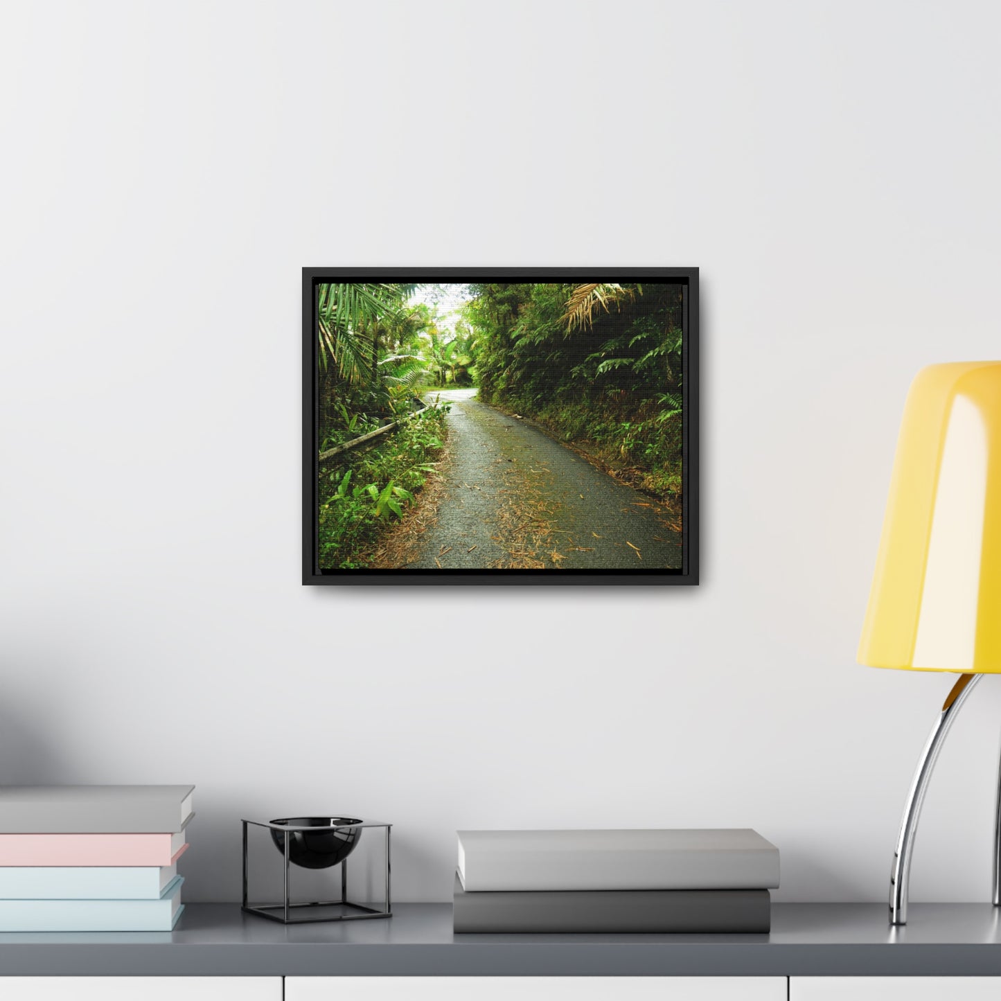 Rainforest Trails & Views - Gallery Canvas Wraps, Horizontal Frame - El Yunque National Forest - Puerto Rico - The winding El Yunque main road PR 191 near the top