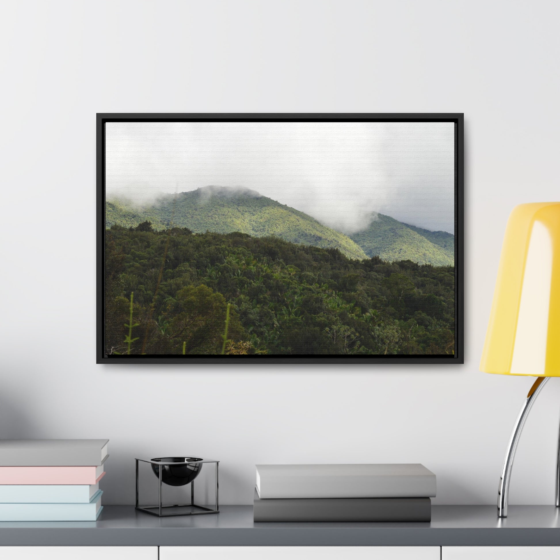 Rainforest Trails & Views - Gallery Canvas Wraps, Horizontal Frame - El Yunque National Forest - Puerto Rico - View from Closed PR191 road - Green Forest Home