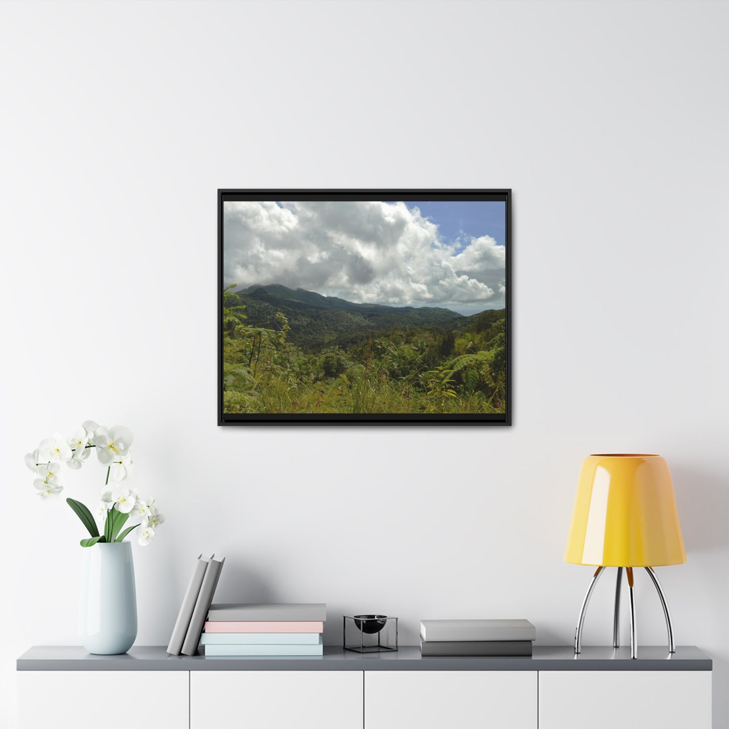 Rainforest Trails & Views - Gallery Canvas Wraps, Horizontal Frame - El Yunque National Forest - Puerto Rico - View from PR191 closed forest road - Green Forest Home