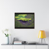 Rainforest Trails & Views - Gallery Canvas Wraps, Horizontal Frame - El Yunque National Forest - Puerto Rico - Mt Britton road view of Mt Britton - color enhanced - Green Forest Home