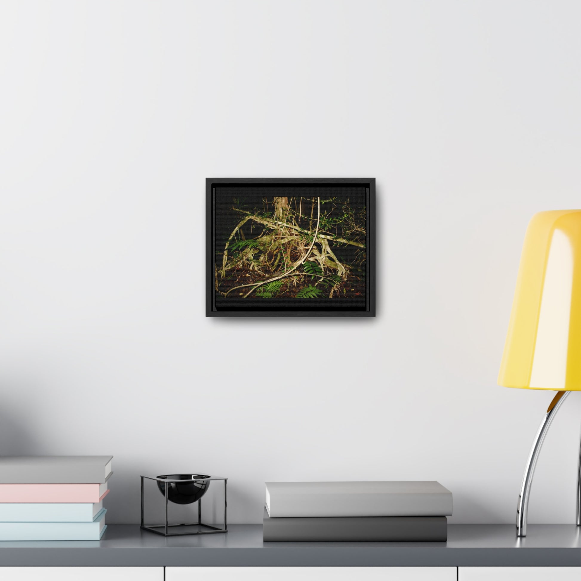 Rainforest Trails & Views - Gallery Canvas Wraps, Horizontal Frame - El Yunque National Forest - Puerto Rico - Tradewinds trail weird trees - Green Forest Home