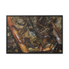 Rainforest Trails & Views - Gallery Canvas Wraps, Horizontal Frame - El Yunque National Forest - Puerto Rico - The dense forest ground near the top of PR 191 - the red root is a Sierra Palm root - Green Forest Home