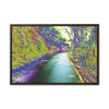 Rainforest Trails & Views - Gallery Canvas Wraps, Horizontal Frame - El Yunque National Forest - Puerto Rico - Mt Britton Loop road - color enhanced - Green Forest Home