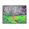 Rainforest Trails & Views - Gallery Canvas Wraps, Horizontal Frame - El Yunque National Forest - Puerto Rico - Path in camping zone near peaks - Color Enhanced - Green Forest Home