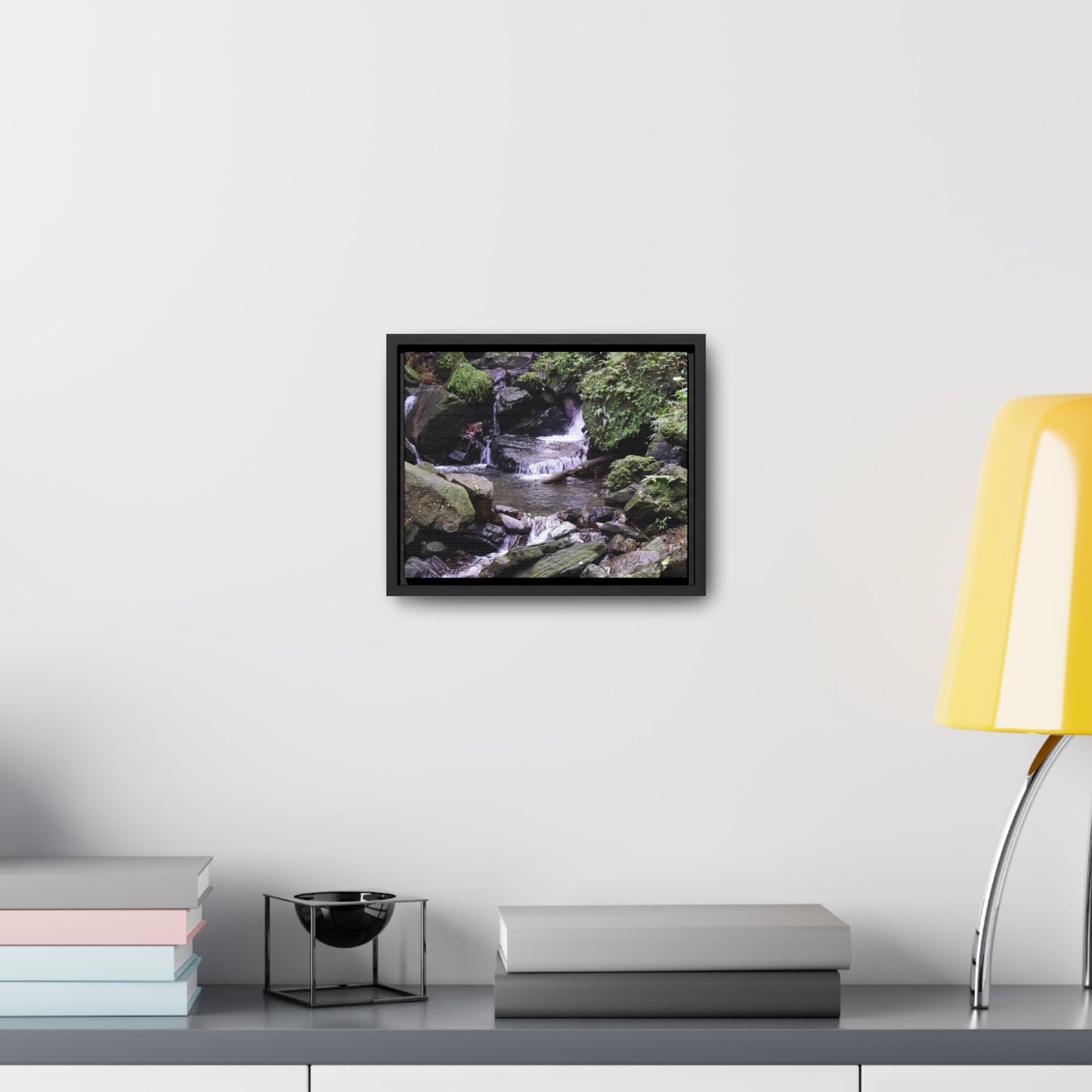 Rainforest Trails & Views - Gallery Canvas Wraps, Horizontal Frame - El Yunque National Forest - Puerto Rico - Juan Diego Trail & River - Green Forest Home