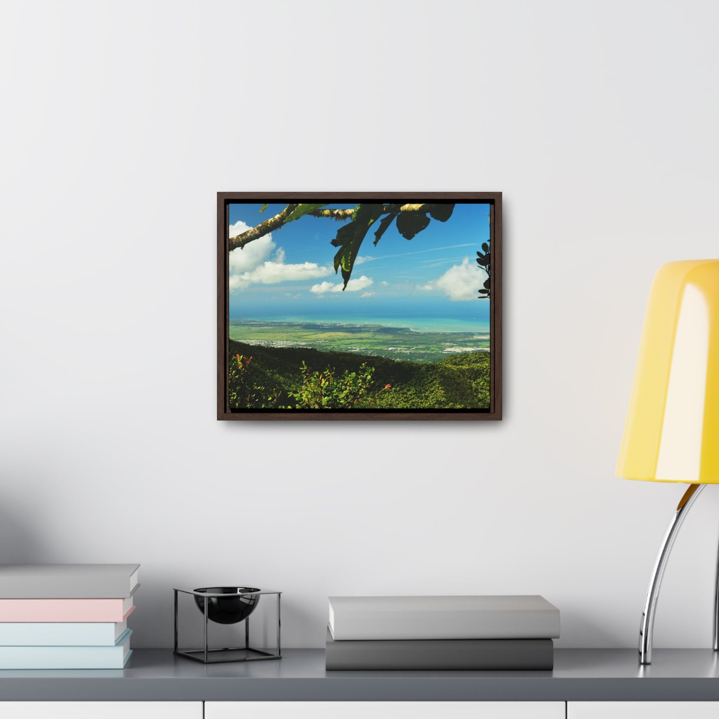 Rainforest Trails & Views - Gallery Canvas Wraps, Horizontal Frame - El Yunque National Forest - Puerto Rico - View from Tres Picachos - El Yunque Trail - Green Forest Home