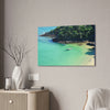 Best Beaches & Islands - Canvas Stretched, 0.75" in 6 sizes - Oceanic coast in Brazil to enjoy the beaches and the mountains - US Print