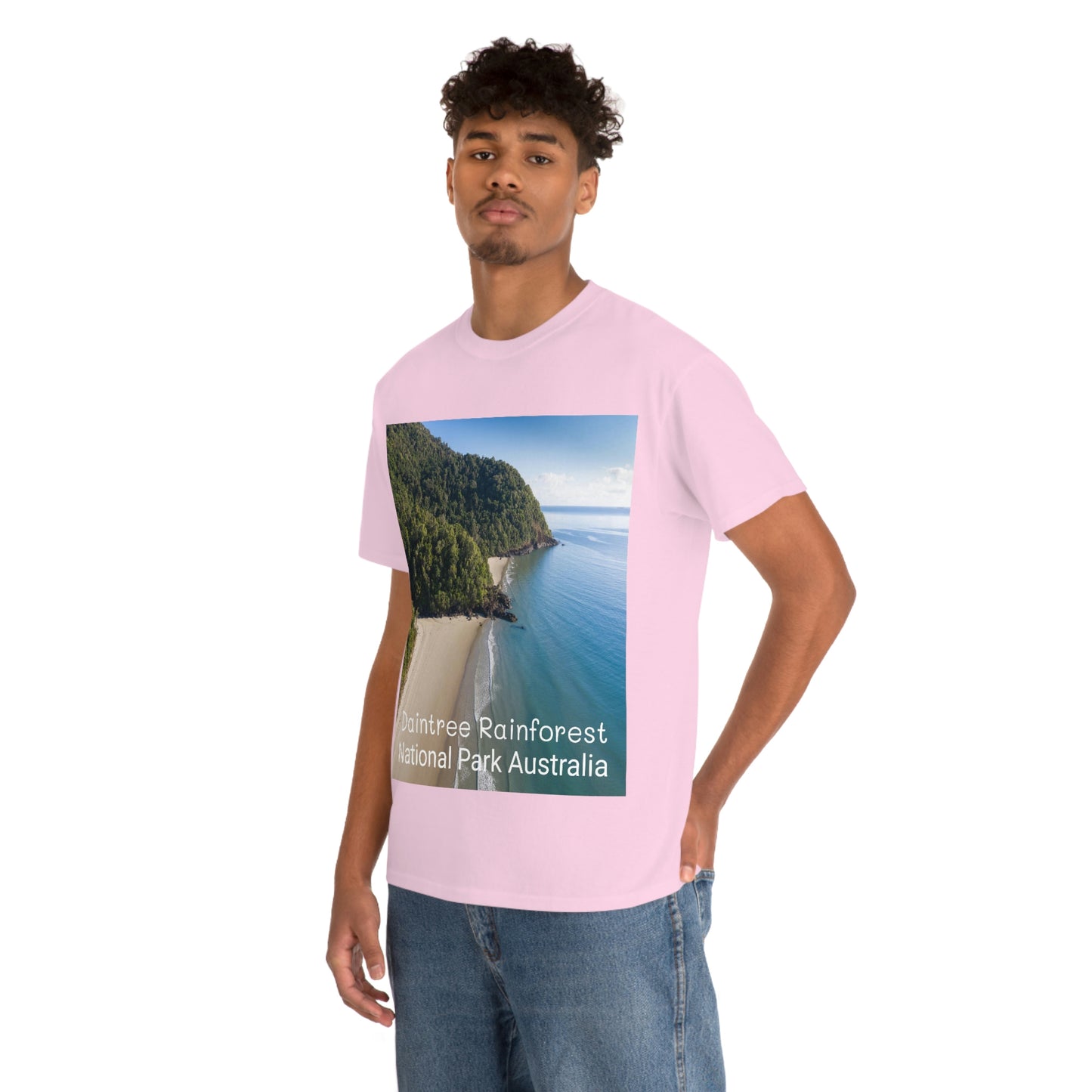 AU-PRINT UNISEX GILDAN 5000 - Heavy Cotton Tee - DAINTREE RAINFOREST National Park - Australia - Printed in AU by The Print Bar