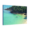 Best Beaches & Islands - Canvas Stretched, 0.75" in 6 sizes - Oceanic coast in Brazil to enjoy the beaches and the mountains - US Print