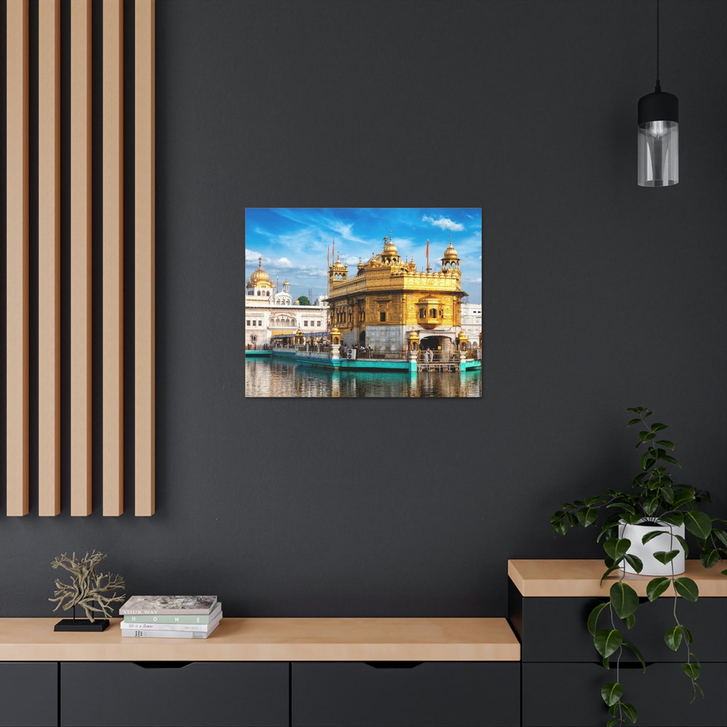 Printed in USA - Canvas Gallery Wraps - The Golden Temple in Amritsar, Punjab -  India - Sikhsm