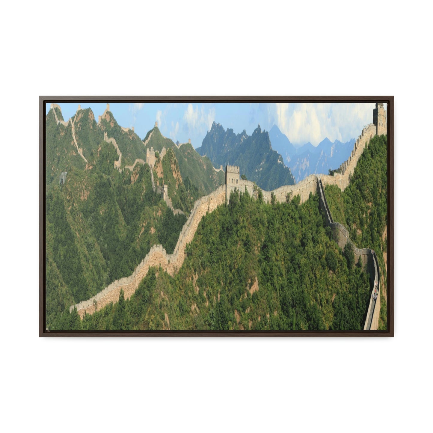 GREAT CHINA COLLECTION: Horizontal Framed Premium Gallery Wrap Canvas - The Great Wall of China close to Jinshanling