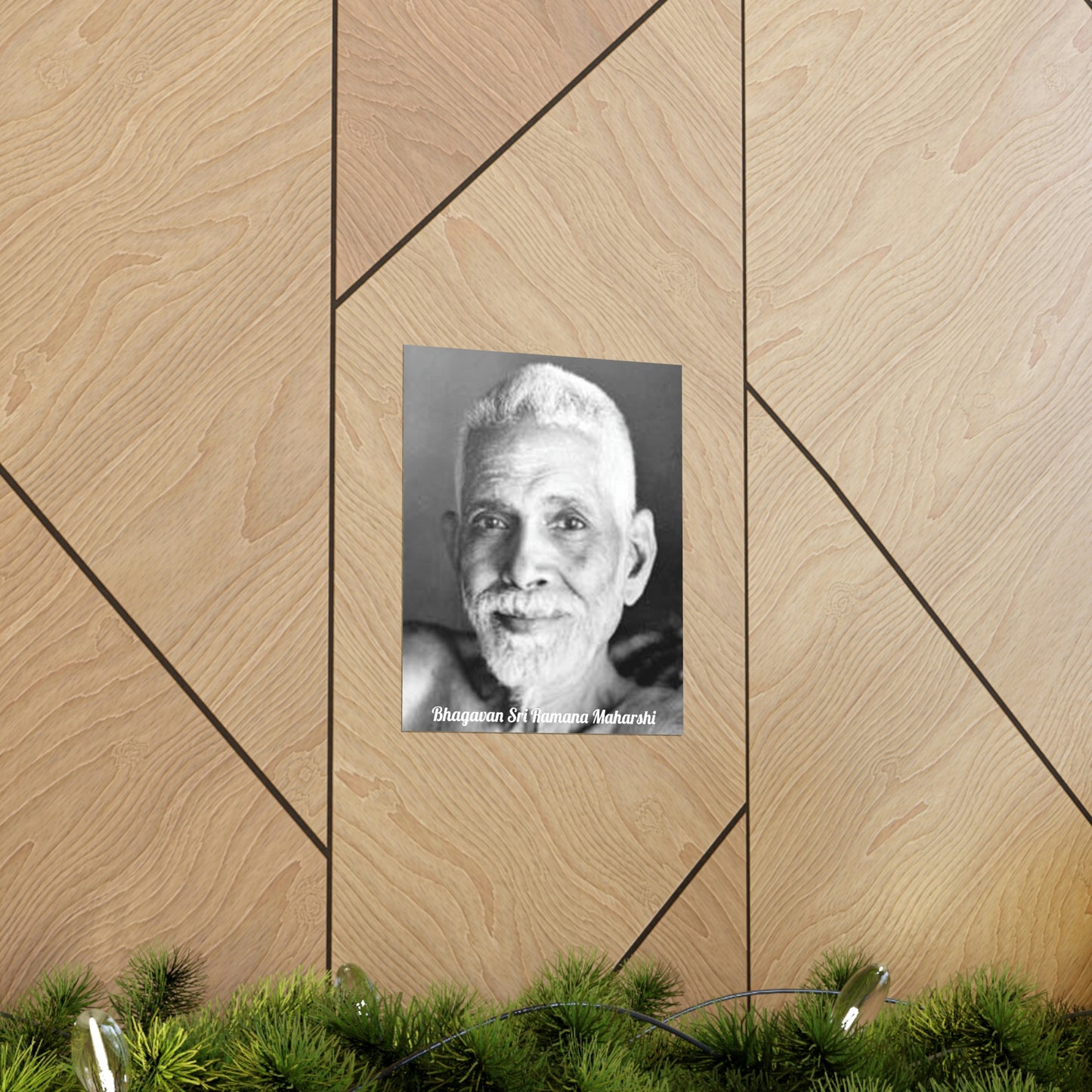 Premium Matte vertical posters - US MADE - Bhagavan Sri Ramana Maharshi - Indian Sage - "Silence is truth. Silence is bliss. Silence is peace."