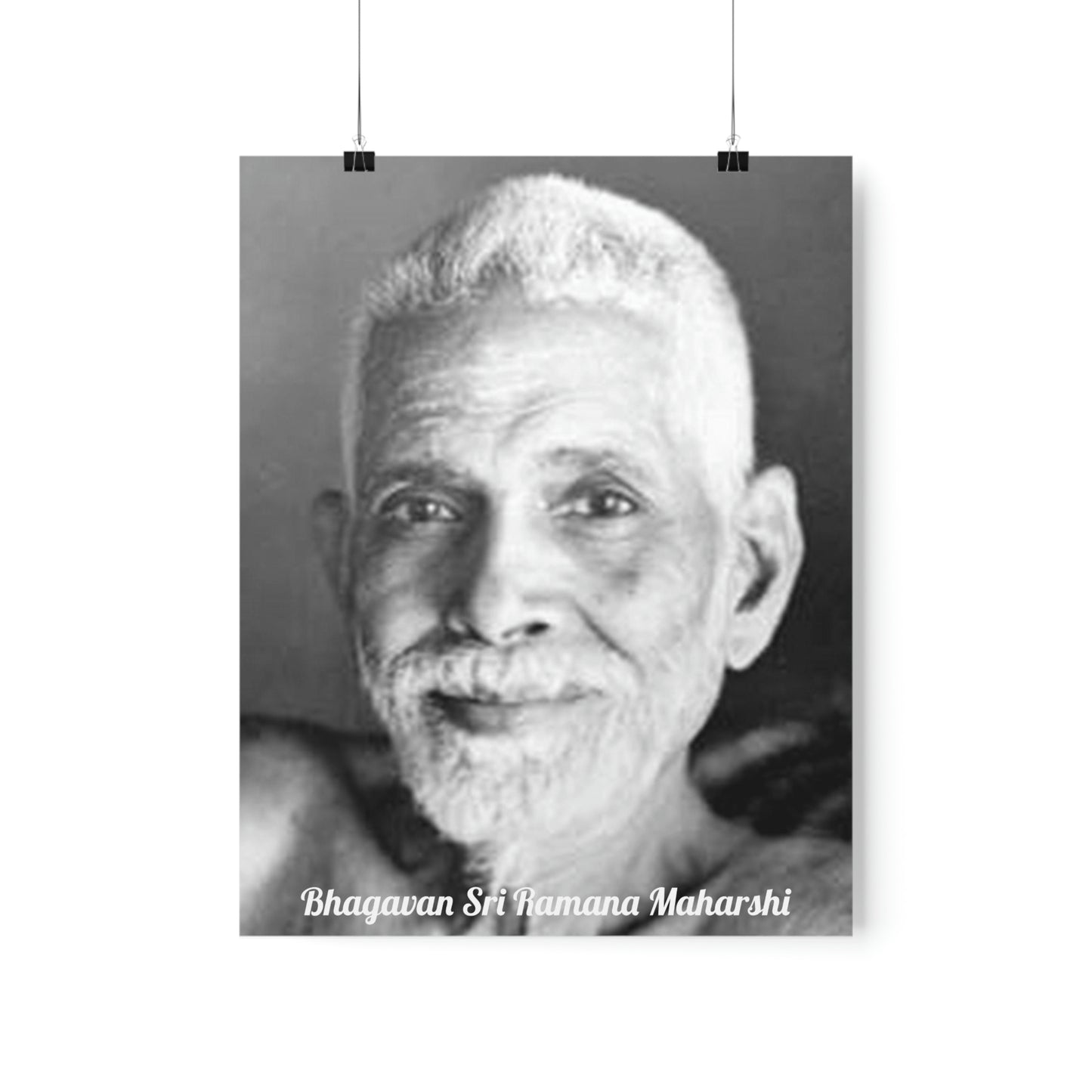 Premium Matte vertical posters - US MADE - Bhagavan Sri Ramana Maharshi - Indian Sage - "Silence is truth. Silence is bliss. Silence is peace."