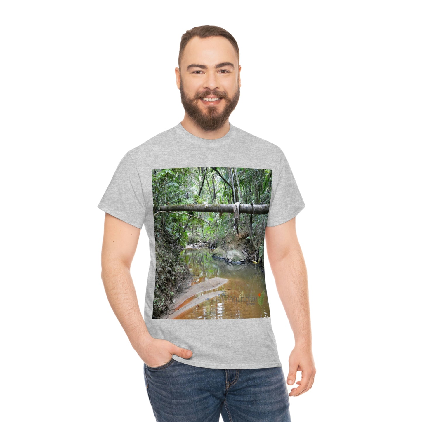 AU Print - Giladan 5000 - Unisex Heavy Cotton Tee - Espiritu Santo wilderness river explorations - El Yunque rain forest - Puerto Rico