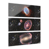 👉 AWESOME 👌 Acrylic Prints (Triptych) - 4 NEW 2022 JAMES WEB SPACE TELESCOPE IMAGES - ALL HAVE FAMOUS 'DEEP FIELD' IMAGE - MIDDLE SPIRAL GALAXIES