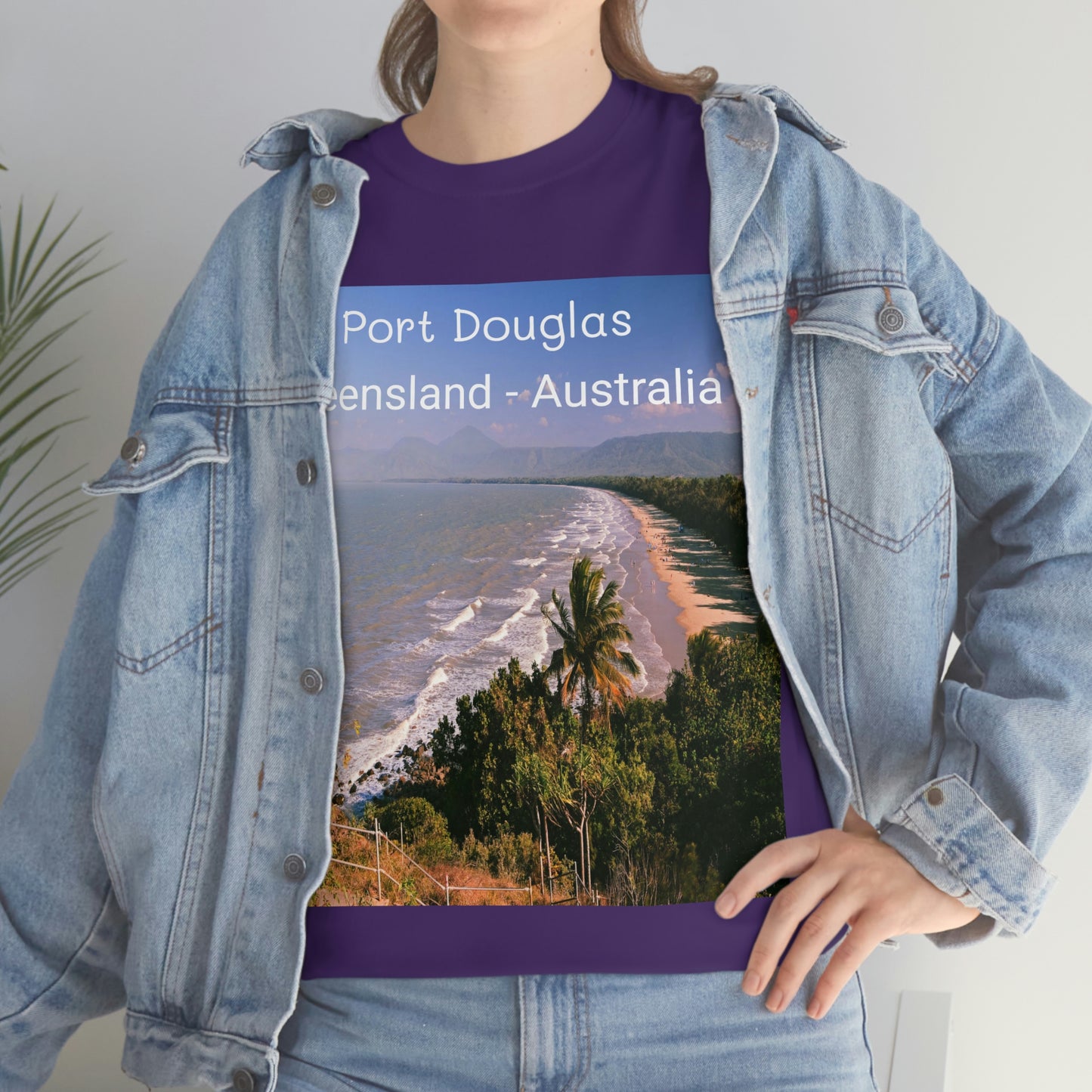 AU-PRINT UNISEX GILDAN 5000 - Heavy Cotton Tee - Douglas Port 4-mile Beach - Australia - Printed in AU by The Print Bar