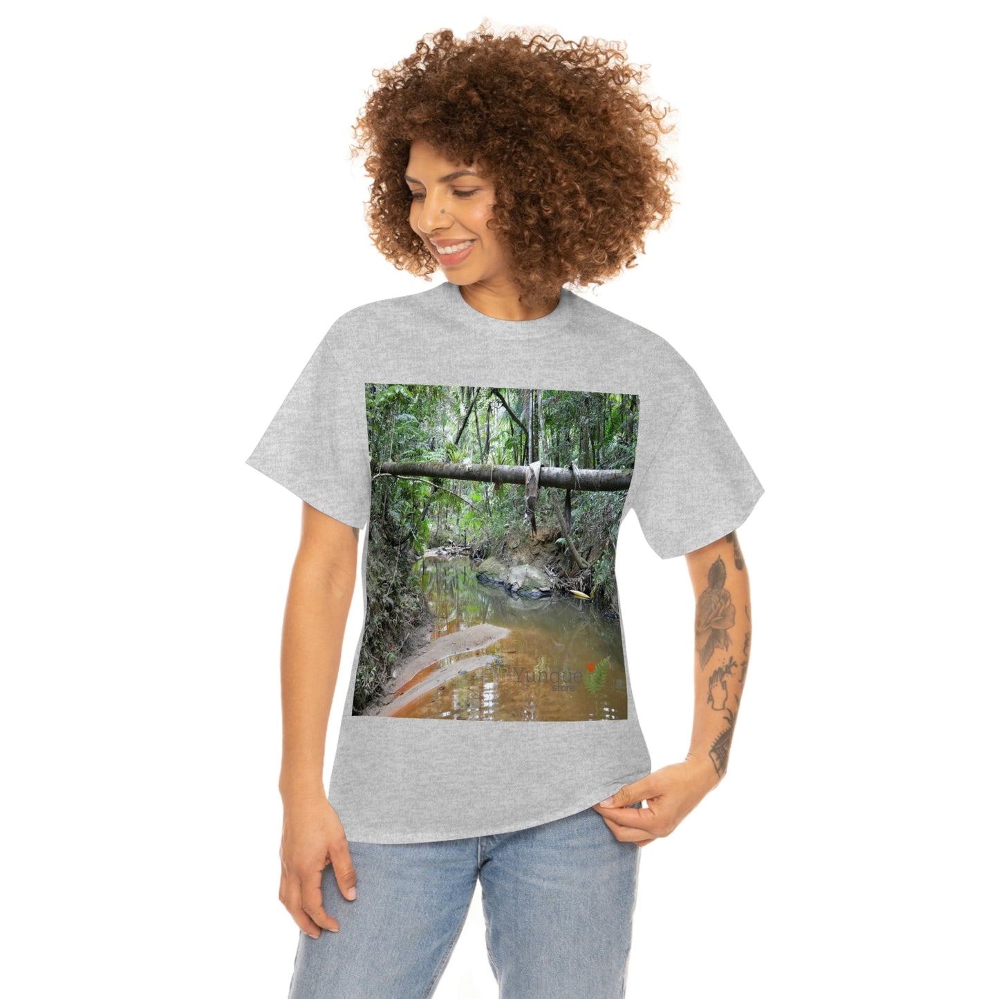 AU Print - Giladan 5000 - Unisex Heavy Cotton Tee - Espiritu Santo wilderness river explorations - El Yunque rain forest - Puerto Rico