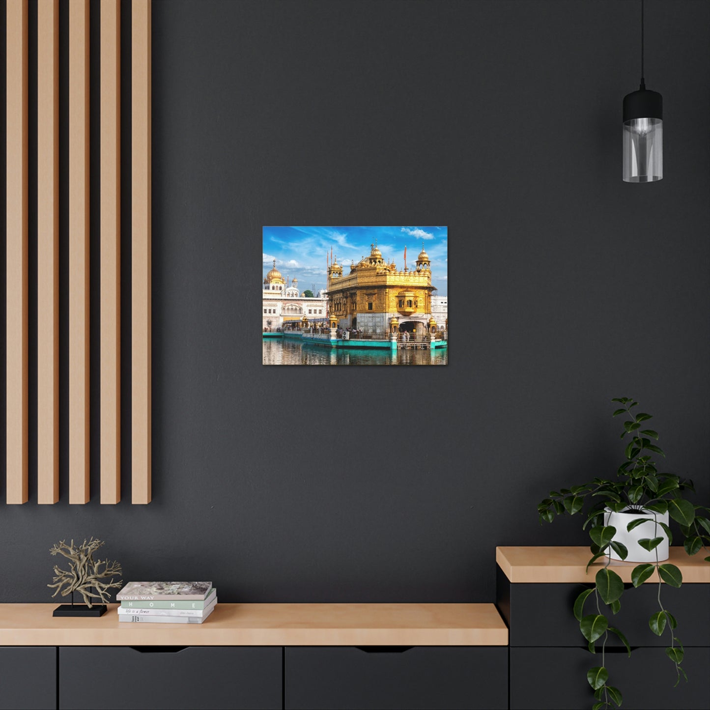 Printed in USA - Canvas Gallery Wraps - The Golden Temple in Amritsar, Punjab -  India - Sikhsm