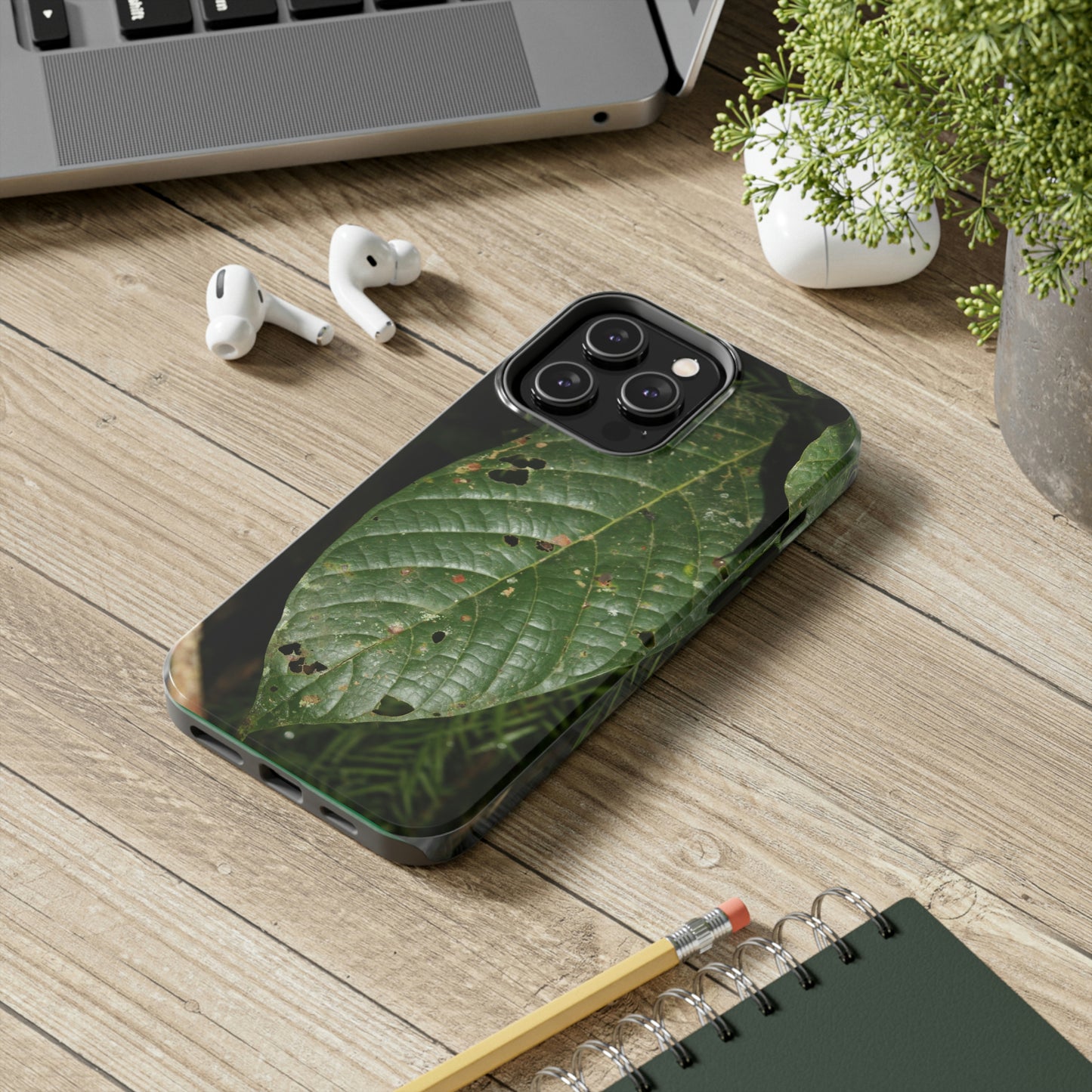 Tough Phone Cases, Case-Mate - Large Tropical leaf - El Yunque rainforest PR - Nikon D850 High Resolution Image - Made in USA