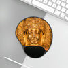 Ergonomic Mouse Pad With Wrist Rest - Buddha in the Bliss of Nirvana