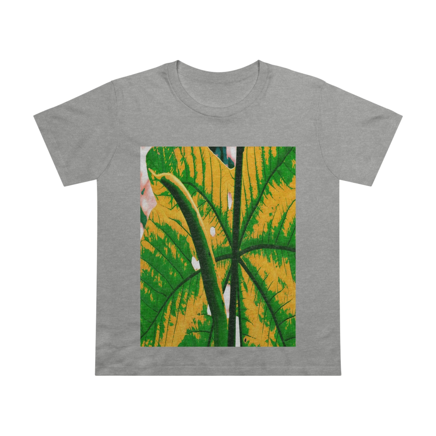 Printed in AUSTRALIA - Women’s Maple Tee - Yagrumo Tree leaf - El Yunque rainforest - Alien Vision 👽