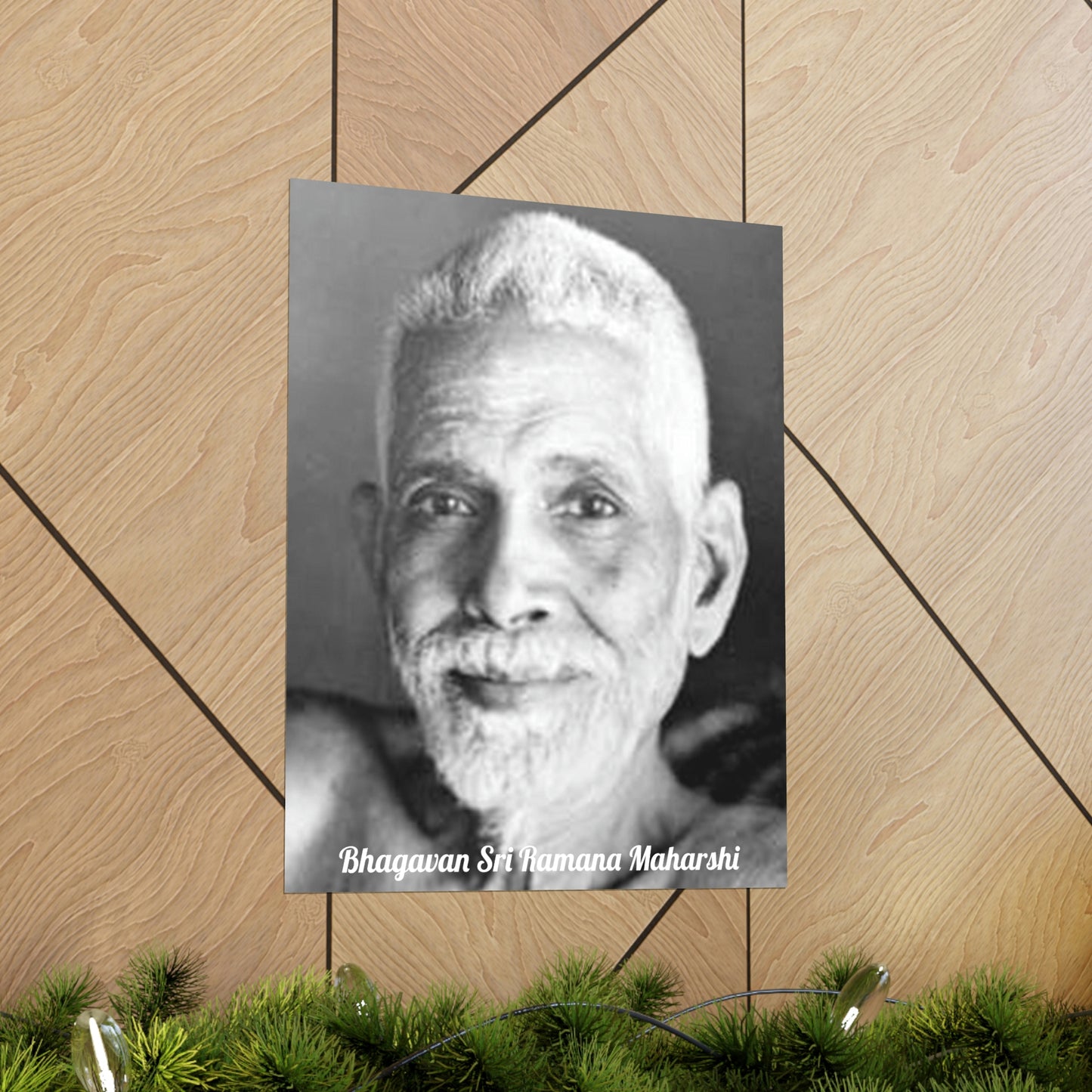 Premium Matte vertical posters - US MADE - Bhagavan Sri Ramana Maharshi - Indian Sage - "Silence is truth. Silence is bliss. Silence is peace."