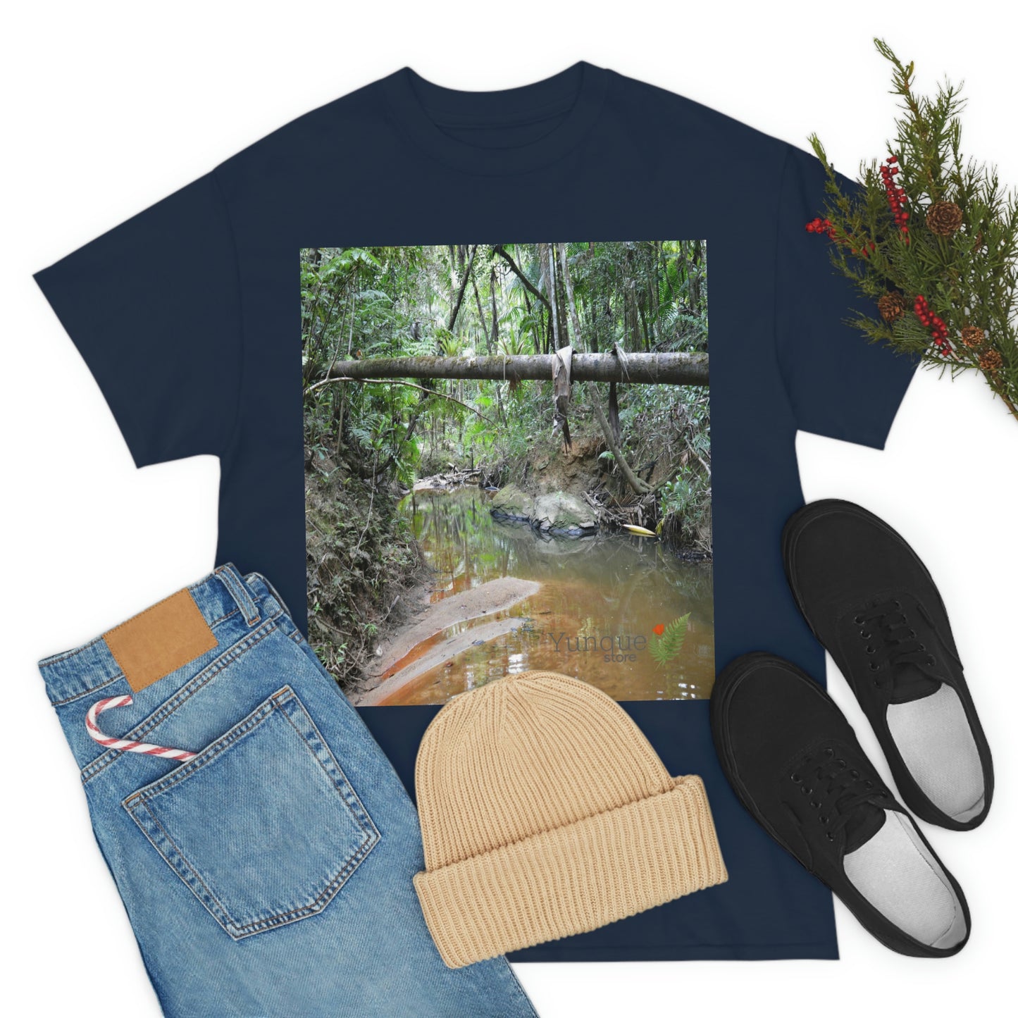 AU Print - Giladan 5000 - Unisex Heavy Cotton Tee - Espiritu Santo wilderness river explorations - El Yunque rain forest - Puerto Rico